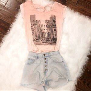 Charlotte Russe medium sequin Graphic T-shirt